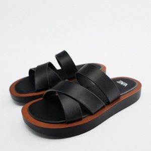 Zara minimal flat sandals